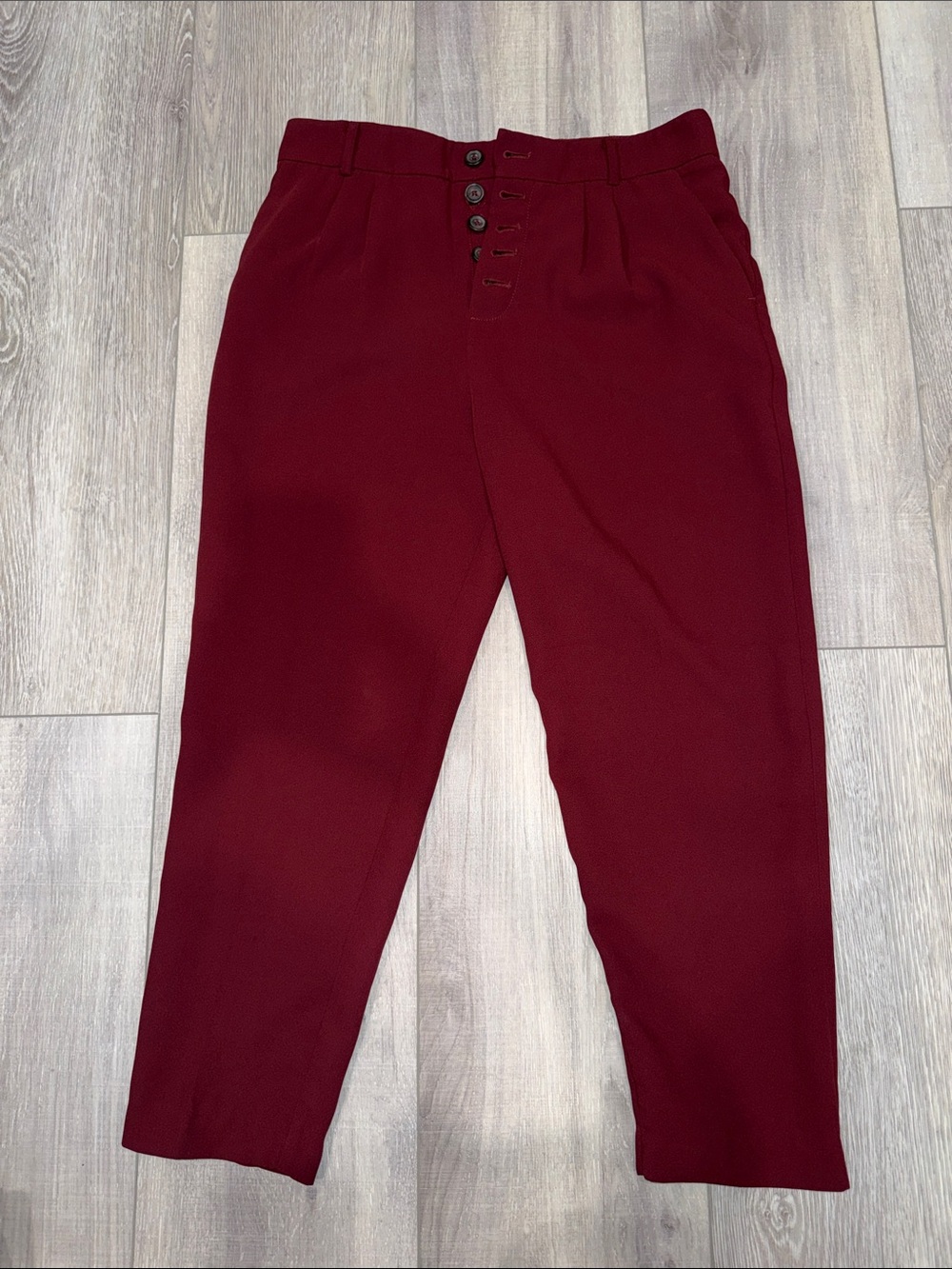 Anthropologie Trousers in Burgundy - Size 8